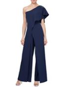 One-shoulder Embellished Jumpsuit