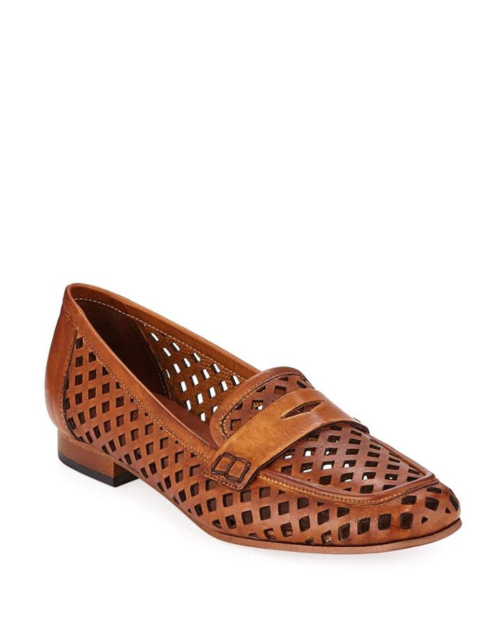 Meala Cutout Leather Penny