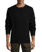 Distressed Ribbed Wool