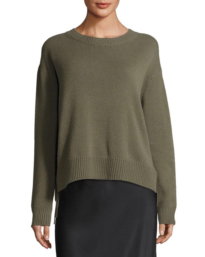 Cashmere Lace-up Pullover