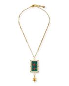Villa Hand-embroidered Pendant Necklace