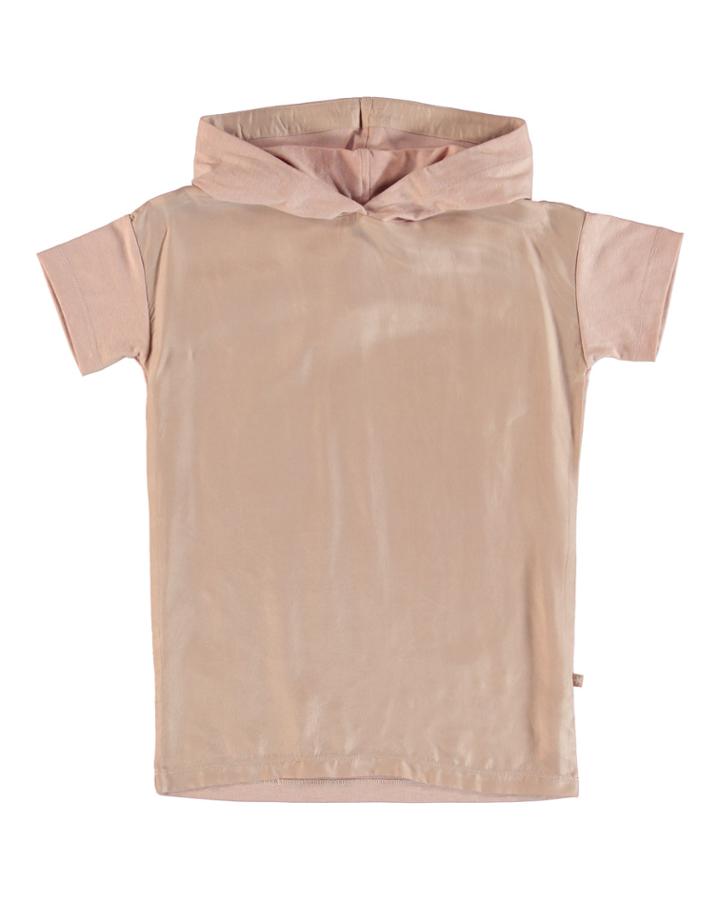 Rehanna Two-tone Hooded T-shirt,