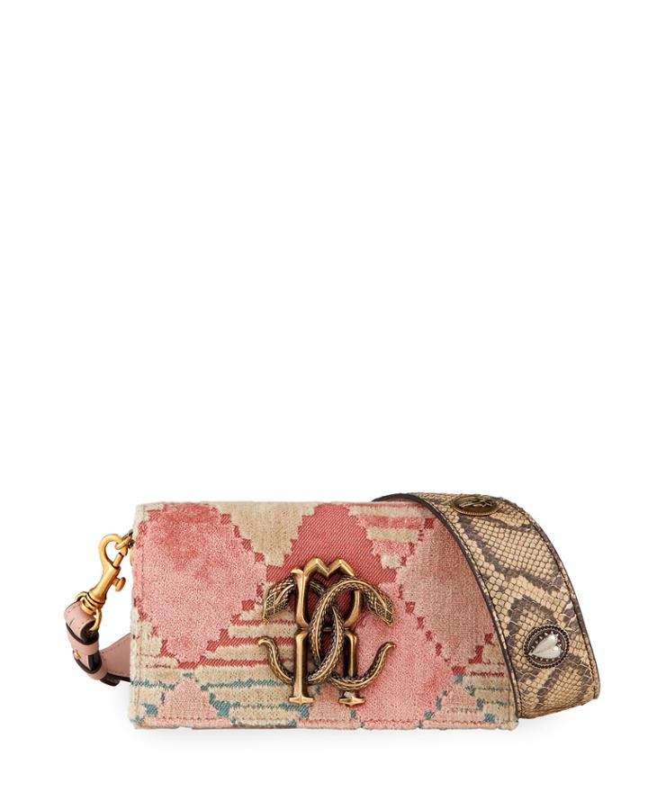 Embroidered Fabric Snakeskin