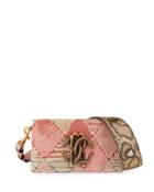 Embroidered Fabric Snakeskin