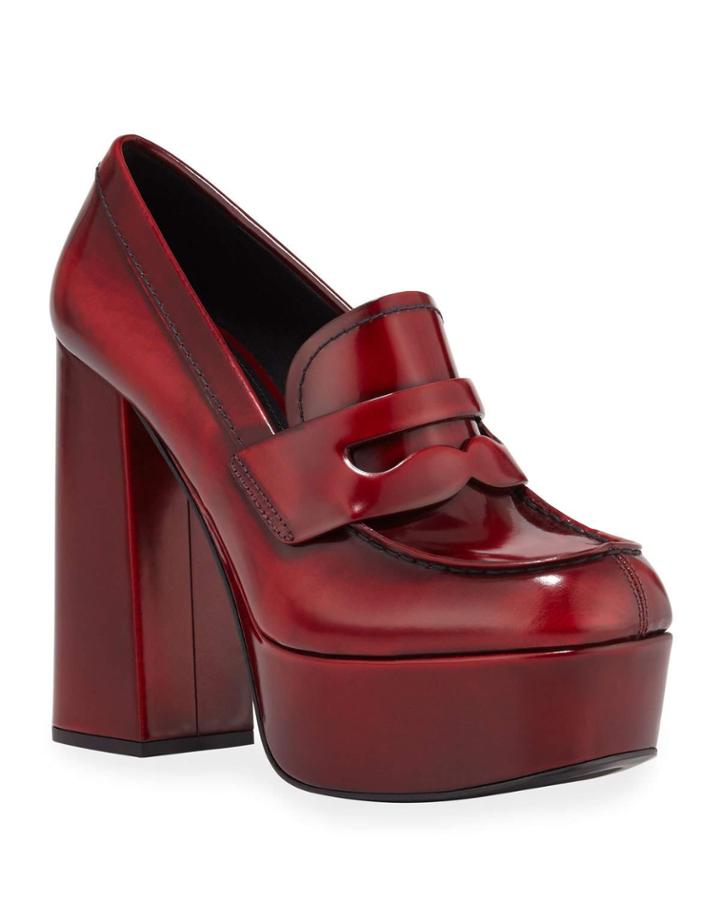 Burnished Leather Platform