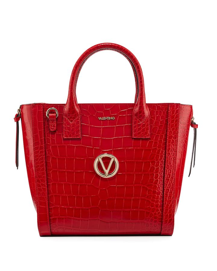 Charmont Croco Croc-embossed Leather Tote Bag