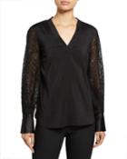 Sequined-sleeve