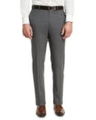 Super 150s Wool Flat-front Trousers