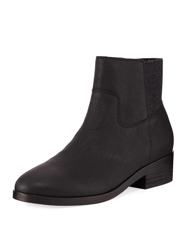 Joyce Leather Zip Booties