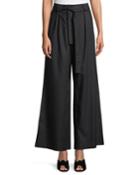 Tie-waist Wide-leg Pants