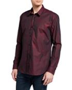 Men's Semi-fitted Long-sleeve Star Jacquard