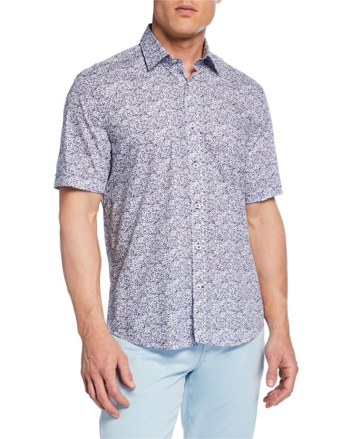 Men's Short-sleeve Abstract-print