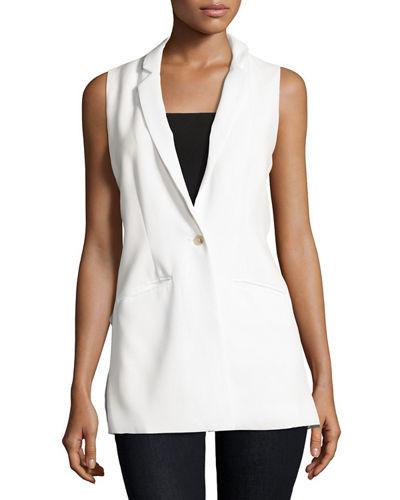 Vest W/single Button Clousre