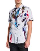 Men's Classic-fit Brimwood Printed Short-sleeve