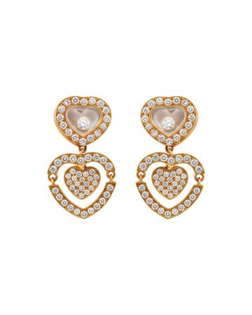 18k Rose Gold Happy Amore Double-drop Diamond Earrings
