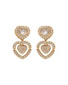 18k Rose Gold Happy Amore Double-drop Diamond Earrings