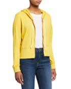 Lace-up Cropped Hoodie Jacket