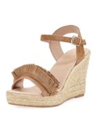 Olexa Suede Fringe Wedge