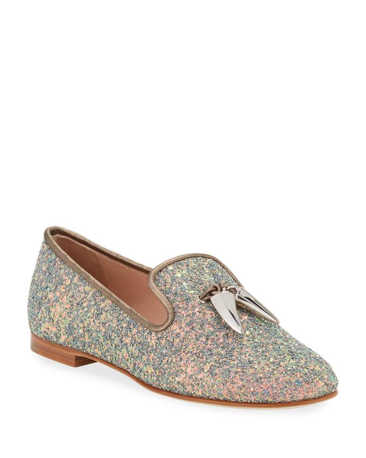 Glitter Tassel Smoking Slipper