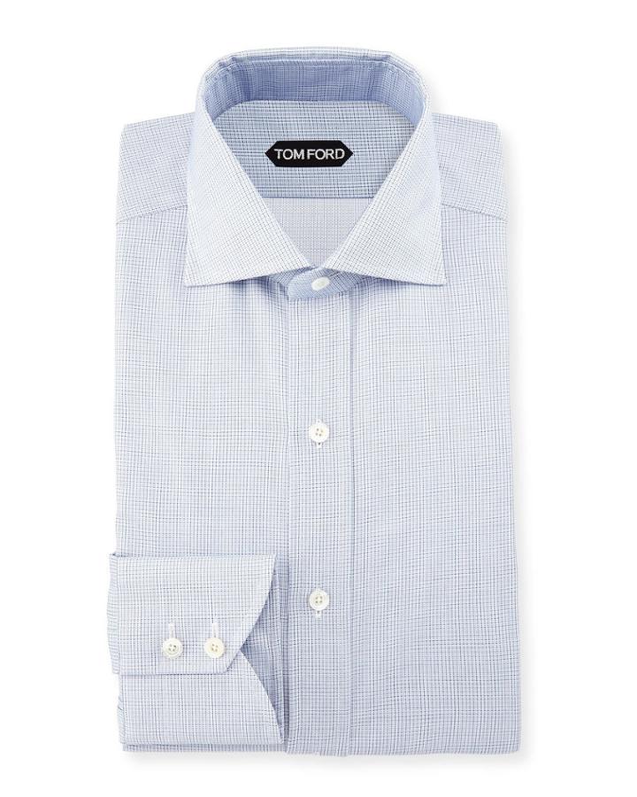 Tiny-dot Stripe Slim-fit