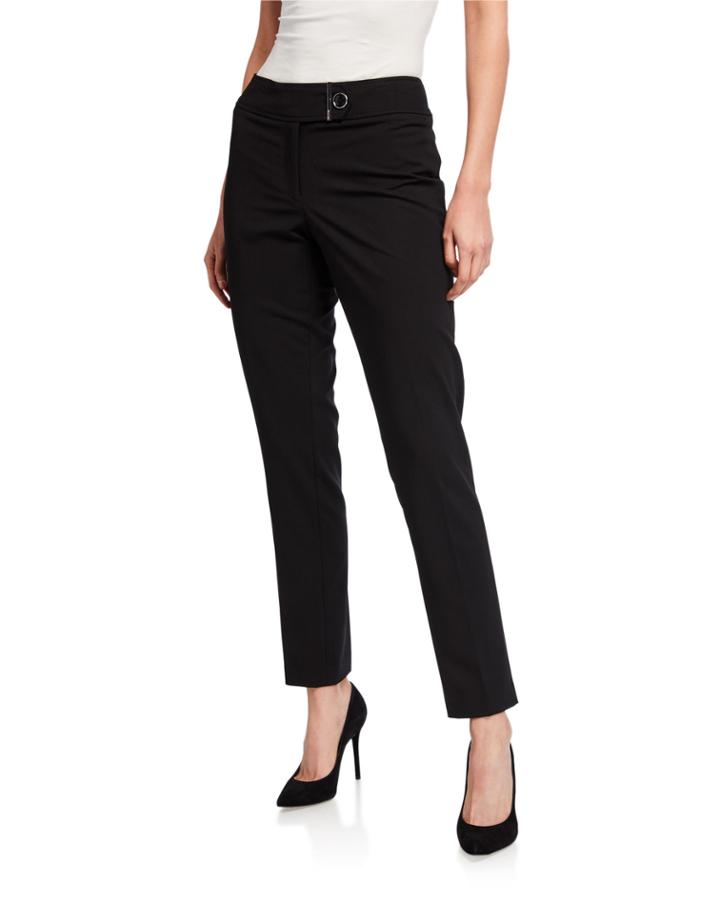 Bar Accent Straight-leg Pants