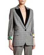 Prince Of Wales Tuxedo Jacket With Lucy In The