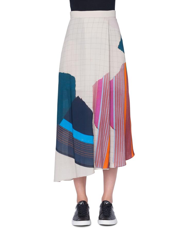 Abstract-print Asymmetric