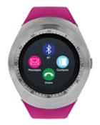 Curve Smartwatch W/ Touch Screen, Fuchsia