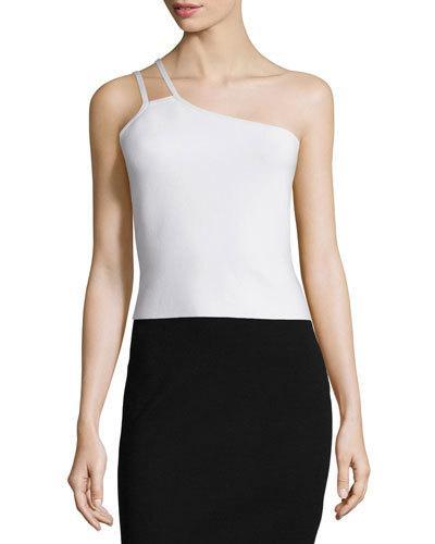 One-shoulder Crop Top,