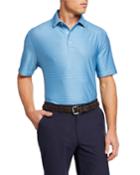 Men's Mini Box Line Print Polo