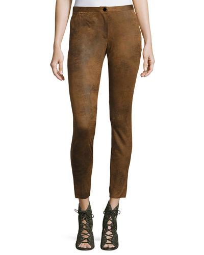 Low-rise Cigarette Pants