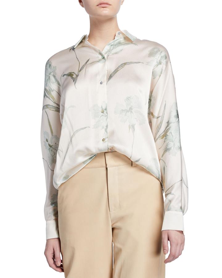 Iris-print Long-sleeve