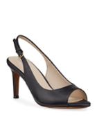 Maya Grand Peep-toe Slingback Pumps