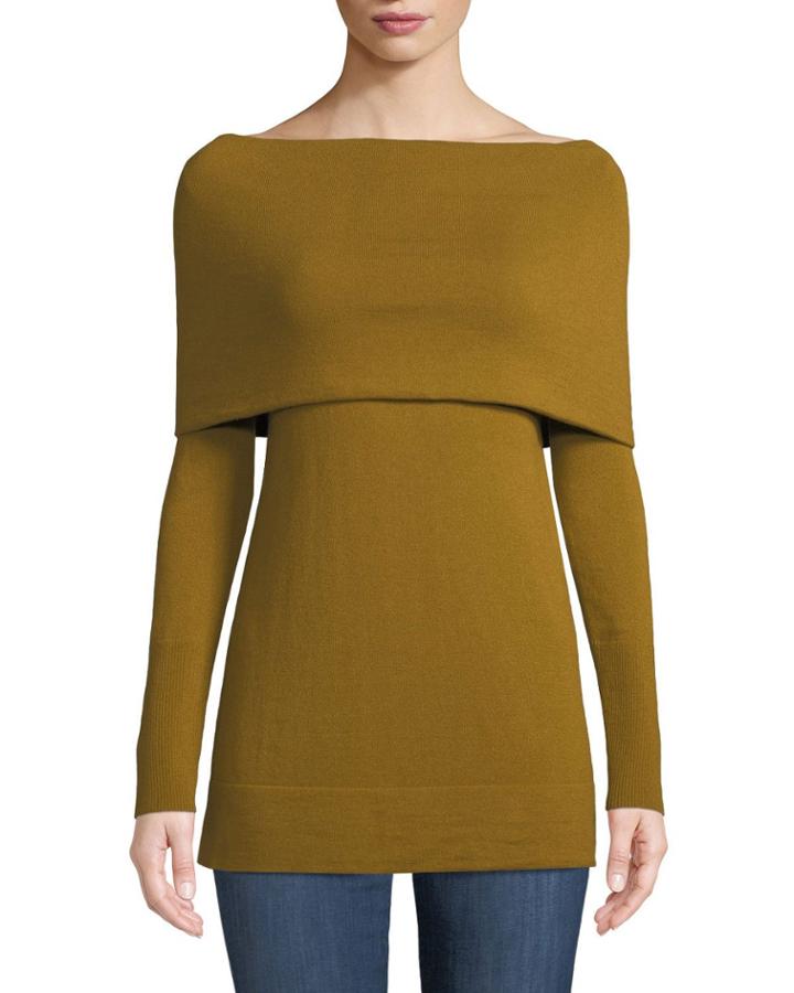 Convertible Off-the-shoulder Wool