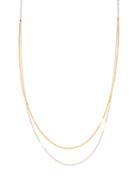 14k Long Duo Nude Chain Necklace