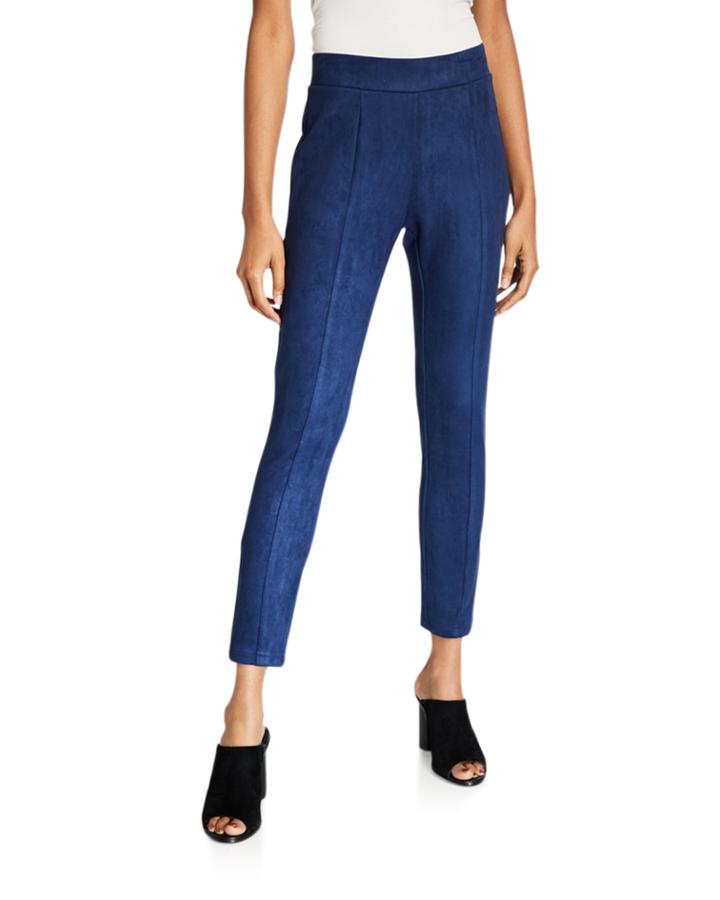 Pull-on Sueded Leggings With Center