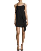 Maya Sleeveless Shift Dress W/ Ruffles