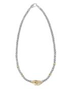 Lagos Two-tone Torsade Caviar Beaded Rope Necklace, 4mm, Women's,