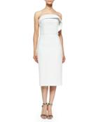 Draped Ruffle Cocktail Dress