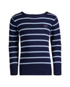 Striped Cotton Sweater,