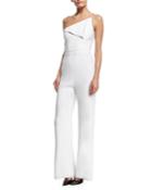 One-shoulder Wide-leg Jumpsuit