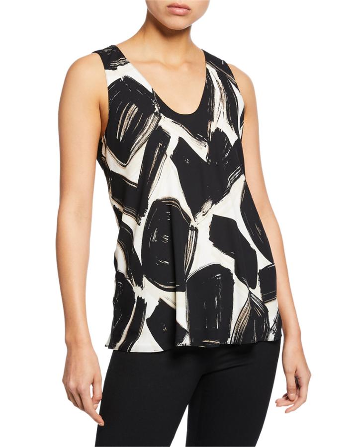 Nightfall Abstract-printed Tank