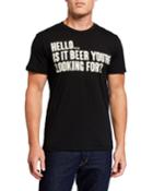 Men's Slogan Crewneck Short-sleeve T-shirt