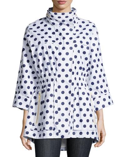 Newport Slicker Dot-print Anorak Jacket,