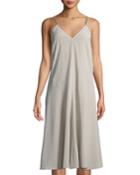 Monili-strap Crepe De Chine Dress