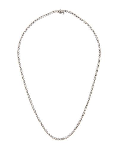 14k Graduated Diamond Tennis Necklace,
