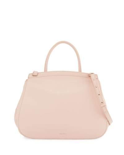 Kate Smooth Leather Satchel Bag, Blush