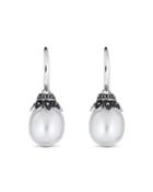 South Sea Pearl-drop Earrings, White
