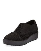 Oath Woven Nubuck Rubber-sole Oxford