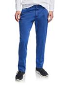 Men's Bobby Stretch Cotton Pants, Blue